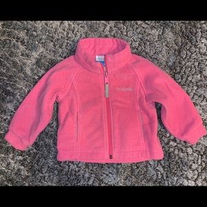 Columbia girls 18 month pink fleece jacket